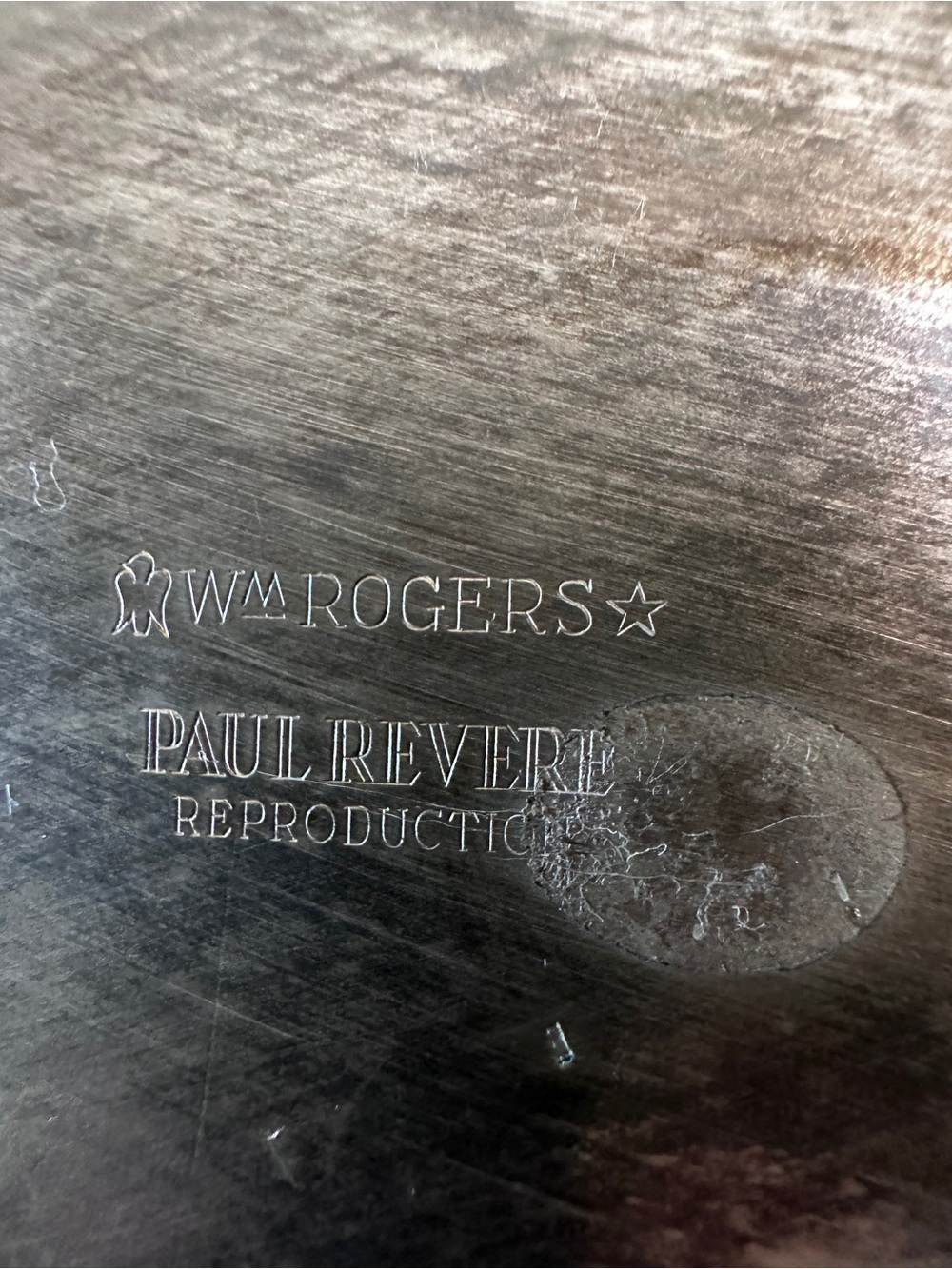 WM Rogers Paul Revere Reproduction Silverplate Teapot Pineapple Lid Coffee Pot - Picture 6 of 6
